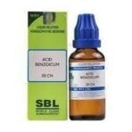 SBL Acidum Benzoicum 30 CH,30 ML (Pack of 2) - Fast UK Delivery