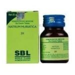SBL Natrum Muriaticum Tablet 3X - 25GM (Pack of 2) - Fast UK Delivery