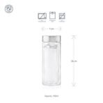 Dancing Leaf Viajero Glass Tea Travel Tumbler With Removable Stainless Steel Infuser | Heat Resistant Double Walled Borosilicate Glass | Anti - Spill Lid |Perfect For Having Tea On-The-Go | Capacity - 350ml - Fast Shipping to USA & Canada - Image 5