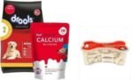 Drools Drools Chicken and Egg Adult Dog Food, 3 Kg with Absolute Calcium Milk Bone Free 190 g & Absolute Calcium Bone Jar (20pcs) Chicken 4 kg (2x2 kg) Dry Young Dog Food - Fast UK Delivery