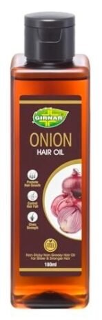 Girnar Onion Oil with Natural Onion Extracts | 180ml - Fast UK Delivery - Image 3
