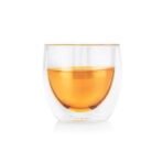 Dancing Leaf Fino Double Walled Cup | Heat Resistant Borosilicate Glass | Perfect for Tea, Coffee, Espresso & Other Beverages | Capacity - 80ml - Fast Shipping to USA & Canada - Image 2