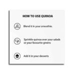 OOSH Premium Quinoa Seeds | Pre-washed & 100% Saponin Free | Pouch Packaging 600g - Fast UK Delivery - Image 5