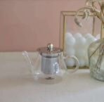 Octavius | Pear Shape Glass Tea Pot with Infuser - 600 ml | Borosilicate Glass | Heat Resistant | Green Tea Maker | Loose Leaf Tea Maker | Ideal for 4 Cups - Fast UK Delivery - Image 5