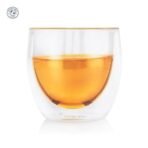 Dancing Leaf Bueno Double Walled Cup Set of 4 | Heat Resistant Borosilicate Glass | Perfect for Tea, Coffee & Other Beverages | Capacity - 250ml - Fast Shipping to USA & Canada - Image 3