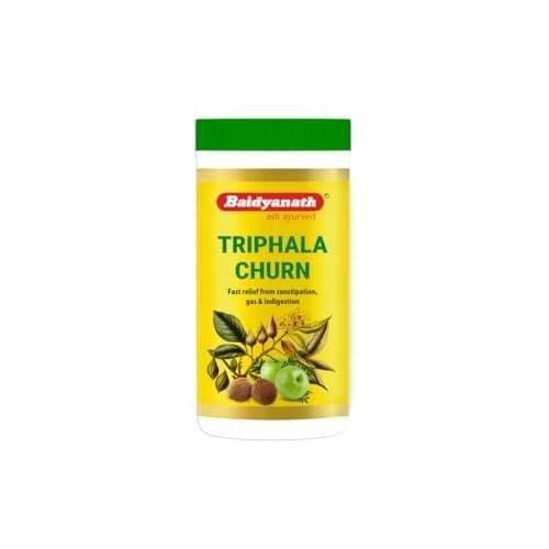 uk31FXPkMDhDL-1.jpg Baidyanath Triphala Churna | Helps Relieve Constipation | Quick Acidity & Gas Relief | Enriched with Amla - 500gms (Pack of 2) - Fast UK Delivery - Image 1