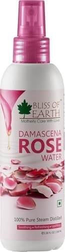 Bliss of Earth 100% Pure Damascena Rose Water Spray For Face, Steam Distilled, Food Grade, Pure Gulab Jal, 100ML - Image 2