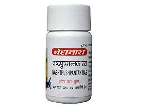 uk31KhEYklnML-1.jpg Baidyanath Jhansi Nashtpushpantak Ras - Ayurvedic Herbal Tablets for Men's Health - 80 Tablets - Fast UK Delivery - Image 1