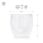 Dancing Leaf Fino Double Walled Cup | Heat Resistant Borosilicate Glass | Perfect for Tea, Coffee, Espresso & Other Beverages | Capacity - 80ml - Fast Shipping to USA & Canada - Image 4