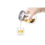 Dancing Leaf Travel Tea Set | Heat Resistant Borosilicate Glass & Stainless Steel | Perfect for Tea, Coffee & Other Beverages | Capacity - 200ml - Fast Shipping to USA & Canada - Image 5