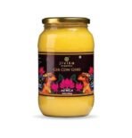 JIVIKA NATURALS Premium A2 Gir Cow Ghee 1Ltr|A2 Milk Tested|Vedic Bilona Method|Lab Tested|Pure Desi Cow Ghee|Hand Churned Two-Way Direction|Churned From Curd|Pure Ghee|Danedar|Glass Jar,1.1 Kilograms - Fast Shipping to USA & Canada - Image 2