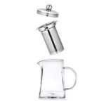 Octavius | Pyramid Shape Borosilicate Glass Tea Pot with Infuser - 900 Ml | Removable Infuser & Lid | Heat Resistant | Green Tea Maker | Loose Leaf Tea Maker | Ideal for 6 to 7 Cups - Fast UK Delivery - Image 3
