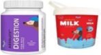 Drools Absolute Digestion 50PCS Tablet - Dog & Absolute Milk 500 Gram Milk 0.6 kg (2x0.3 kg) Dry New Born Dog Food - Fast UK Delivery