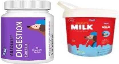 uk31jJog68NwL-1-1.jpg Drools Absolute Digestion 50PCS Tablet - Dog & Absolute Milk 500 Gram Milk 0.6 kg (2x0.3 kg) Dry New Born Dog Food - Fast UK Delivery - Image 1