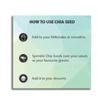 OOSH Premium Chia Seeds | Healthy Food | Diet Snacks for Weight Loss 900g - Fast UK Delivery - Image 4