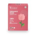 Teabox Organic Rose Green Tea 100g & Teabox Organic Jasmine Green Tea 100g | Sourced From Madurai | For Calm Mind and Relaxation - Fast UK Delivery - Image 3