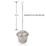 Octavius | Basket Shaped Tea Infuser | High Grade Stainless Steel | Ideal for Steeping Leaf Teas, Flowers & Herbs | Easy to Use | Durable & Convenient | Green Tea Infuser | Tea Strainer | Tea Filter - Fast UK Delivery - Image 4