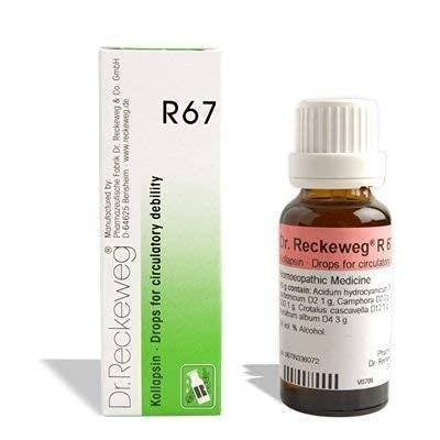uk31tet3wS7L-1.jpg DR RECKEWEG R 67 CIRCULATORY DEBILITY 22 ML RECKEWEG - Fast UK Delivery - Image 1
