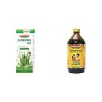 Baidyanath Aloe Vera juice with Pulp, All Natural tonic for Immunity, Better digestion and Glowing Skin, 1000 ml & Baidyanath Dashmularishta, 680 ml - Fast UK Delivery