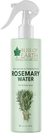 Bliss of Earth Rosemary Water Spray For Hair Growth 200ml, 100% Natural Steam Distilled Rosemary Water For Hair & Skin, Helps Reduce Hair fall, Strengthens Hair. - Fast UK Delivery - Image 2