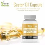 Holy Natural Castor oil Capsules - 60 Softgel Capsule - Fast UK Delivery - Image 6