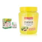 Panchvati Herbals Acne Cream 10 gm, & Papaya Face Massage Gel 500 gm,Removes black patches,Removes pimple, Natural and gentle exfoliator,Helps the skin repair itself,Hydrates the skin - Image 2