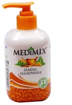 uk41-vLxbzS0L-1.jpg Medimix Sandal Hand Wash Bottle - 250 ml - Fast UK Delivery - Image 1