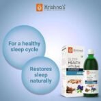 KRISHNA'S HERBAL & AYURVEDA Sleep Health Juice 1000 ml | For healthy sleep cycle | Restores sleep Naturally | Manage anxiety & stress - Fast UK Delivery - Image 3