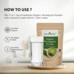 Neuherbs Organic Wheatgrass Powder | Ayurvedic Support For Natural Detox | Immunity Booster | Herbal Supplement | NON-GMO, Vegan, Antioxidant, Superfood | Certified Organic - 100g - Image 7