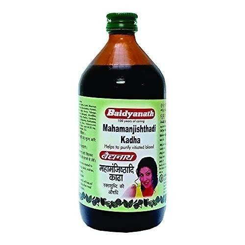 uk412ObPLaNVL-1.jpg Baidyanath Asli Ayurved Mahamanjisthadi Kadha | Ayurvedic Blood Purifier Syrup - 450 ml - Fast UK Delivery - Image 1