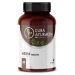 Cura Ayurveda Neem Ayurvedic Tablets | Skin Health | Dental Support, Blood Purification, Immunity Boost - 60 Tablets Pack - Fast UK Delivery
