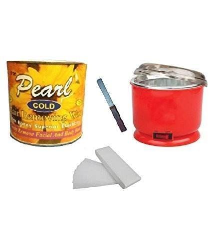 uk412u6Xv5FL-1.jpg PMPEARL Cold Wax for Hair Removal + Auto Cut Heater + 30 Wax Strips & Wax Knife - Fast UK Delivery - Image 1