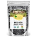 Bliss of Earth Basil Seeds Organic Sabja Seeds, Tukmaria Seeds Fiber & Omega-3 Rich Good for weight loss, Hydration Tiny PowerHouse Seeds 500gm - Fast UK Delivery - Image 2