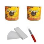 PMPEARL Cold Wax 600gm(2 Pcs) + 60 Pcs Waxing Stripes+ 1 Waxing Spatula - Fast UK Delivery