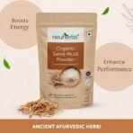 Neuherbs Organic Safed Musli Root Powder | Ayurvedic Support for Vitality & Performance | Herbal Supplement | Strength & Stamina Booster | Certified Organic -100g - Fast UK Delivery - Image 5