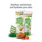 Vicco Aloe Vera Skincare Combo for Healthy & Clear Skin, Combo of 2 Vicco Turmeric Aloe Vera Skin Cream (30g) + 2 Vicco Aloe Vera Facewash (70g) - Image 7