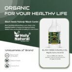 Holy Natural Cold-Pressed Organic Black Seed/Nigella Sativa/Kalonji Seeds Oil (1000ml), For Edible, Hair and Skin Care | Virgin Grade, No GMO, and Untreated Edible Oil | Weight loss, Immunity Booster | Hair Growth, Hair Fall | Skin Glow, Skin Softness. - Image 6