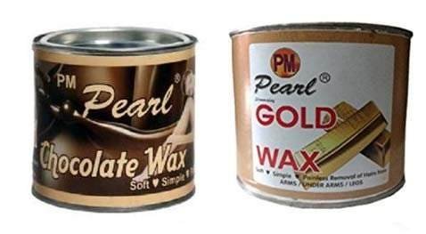 uk415vnbjFyAL-1.jpg PMPEARL Wax Combo -Chocolate Wax (600 gm) + Gold Wax (600 gm) - Fast UK Delivery - Image 1