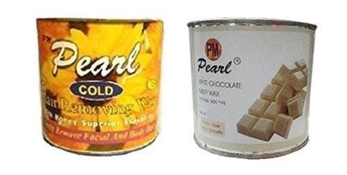 uk41631t3SoFL-1.jpg PMPEARL Wax Combo -White Chocolate Wax (600 gm) + Cold Wax (600 gm) - Fast UK Delivery - Image 1
