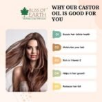 Bliss of Earth USDA Organic Castor Oil For Hair Growth, Skin & Eyebrows, Cold Pressed & Hexane Free, 2X100 ml - Fast UK Delivery - Image 5