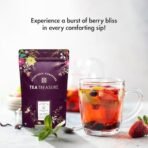 Tea Treasure Organic Berry Blast Tea - 50 Gm - Berry Mix Tea Blend of Strawberry - Fast UK Delivery - Image 6