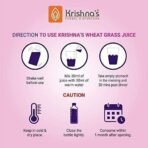 KRISHNA'S HERBAL & AYURVEDA Wheatgrass Juice, Wheat Grass Juice 9Th Day Picked Wheatgrass Leaves, Pure, Natural And 100% Ayurvedic Juice -500 Ml (Pack Of 2) - Fast UK Delivery - Image 7