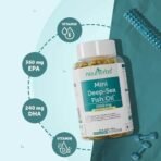 Neuherbs Mini Deep Sea Fish oil Omega 3 Capsule 1000mg- 60 Softgels for Men & Women |2X Omega 3 with 360mg EPA & 240mg DHA | Fish oil capsules with Vitamin D3 & E for Muscle, Brain, Heart, Eyes & Joints Support | No Fishy Burps-Lemon Flavour - Fast UK Delivery - Image 6