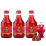 Dhampurgreen Grenadine Pomegranate Mocktail, 900Ml (3 X 300Ml) | Mocktail Syrup, Bar Mocktails, Cocktails Syrup - Fast UK Delivery - Image 2