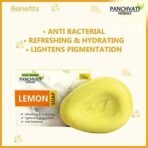 Panchvati Herbals Face and Bathing Soap Lemon Help for Refreshing & Hydrating,Lightens Pigmentation, Anti-Bacterial Combo Pack of 6 (100g each) - Fast UK Delivery - Image 7