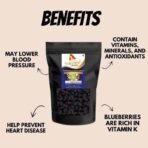 LEEVE DRY FRUITS Dried Berries | Dried Berry | Berrys | Whole| Dry Berry | Dried Californian Blueberries |150 gram Pack | Blueberries | Blue Berry | Blueberry Dry Fruit | Dry Blueberry - Fast UK Delivery - Image 3