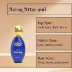 Girnar Azraq Attar 9ml | Non-Alcoholic Premium Concentrated Perfume | Fresh, Spicy, Warm, Cedar, Amber & Sandalwood Scent - Fast UK Delivery - Image 4