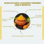 Bliss of Earth Turmeric Pure Haldi Powder Curcumin Powder from Meghayala Certified Organic Lakadong Antioxidant & Anti-Inflammatory 500gm - Fast UK Delivery - Image 5
