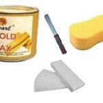 PMPEARL Gold Wax with 30 Stripes, Sponge, Applicator Waxing Kit, 600gm - Pack of 4 - Fast UK Delivery