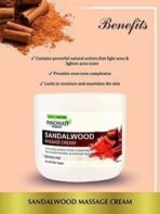 PANCHVATI HERBALS SANDAL MASSAGE CREAM 800 ML - Fast UK Delivery - Image 5
